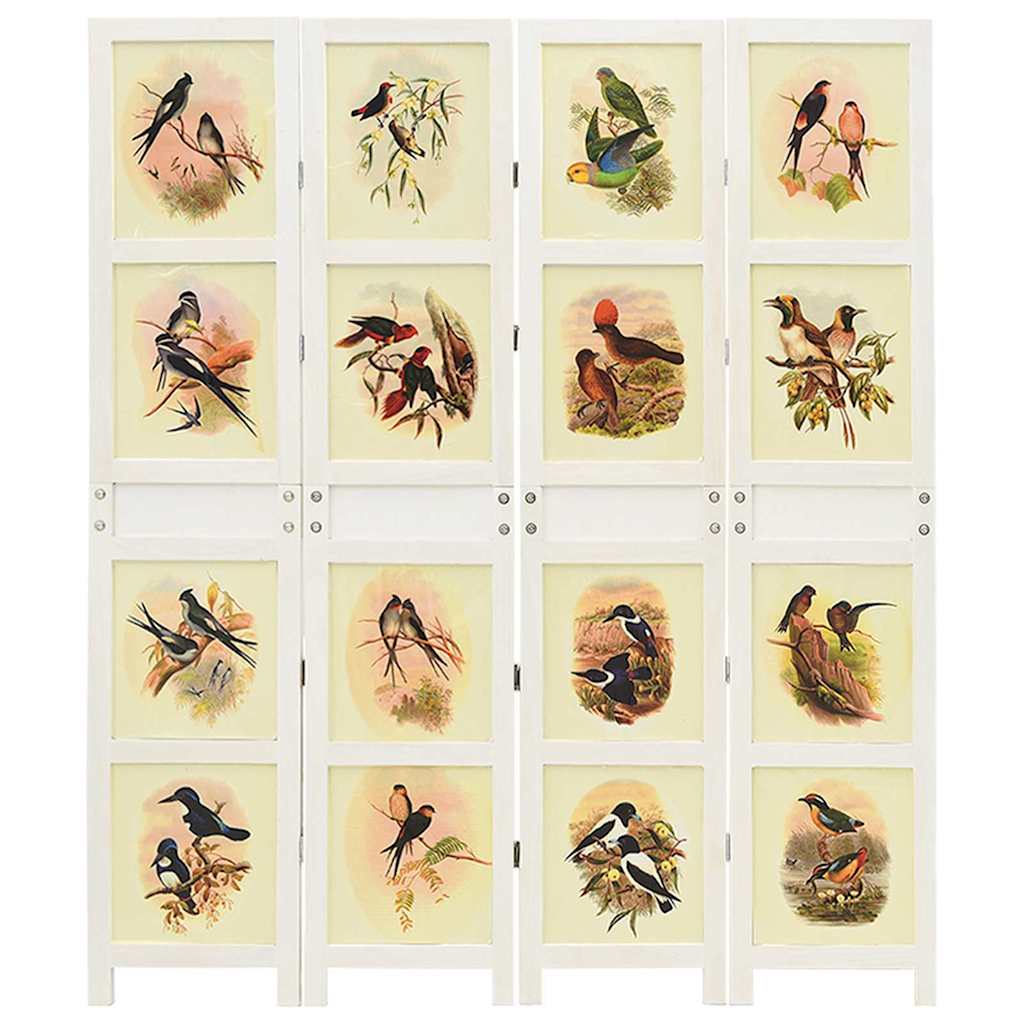 Romdivider-Panel Weiß 141,5 x 165 cm MDF