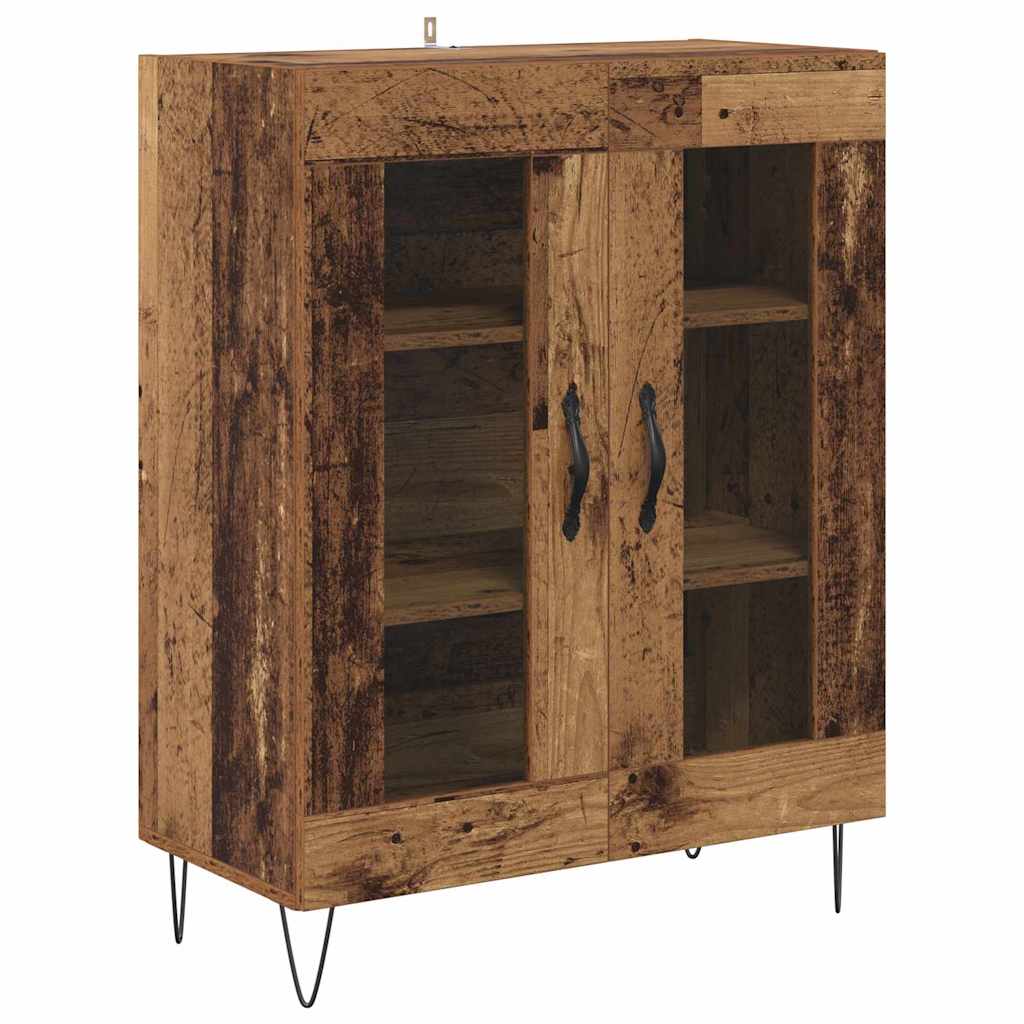 Highboard 2 stk. Altholz 69,5 x 34 x 180 cm Holzwerkstoff
