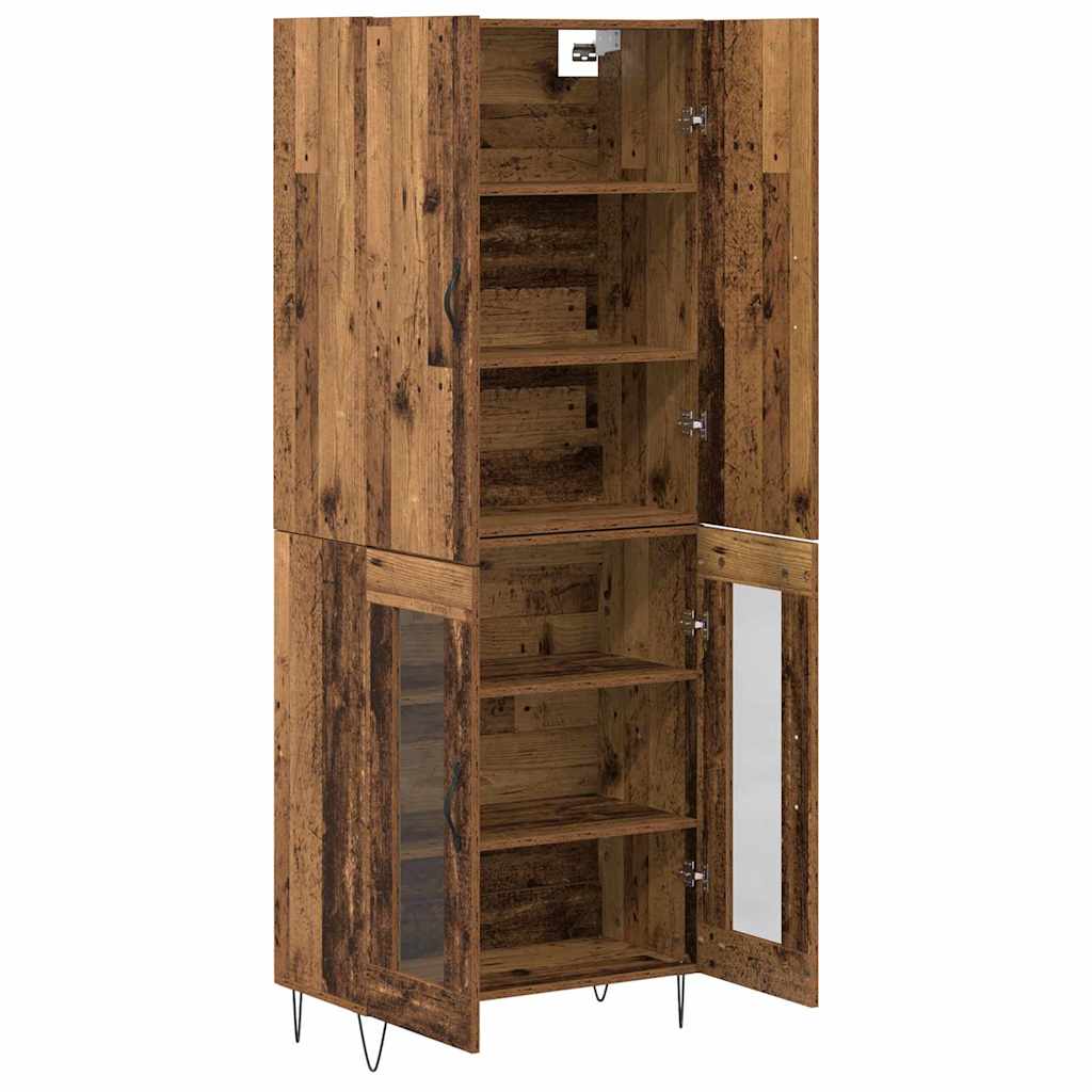 Highboard 2 stk. Altholz 69,5 x 34 x 180 cm Holzwerkstoff