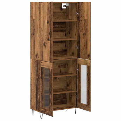 Highboard 2 stk. Altholz 69,5 x 34 x 180 cm Holzwerkstoff