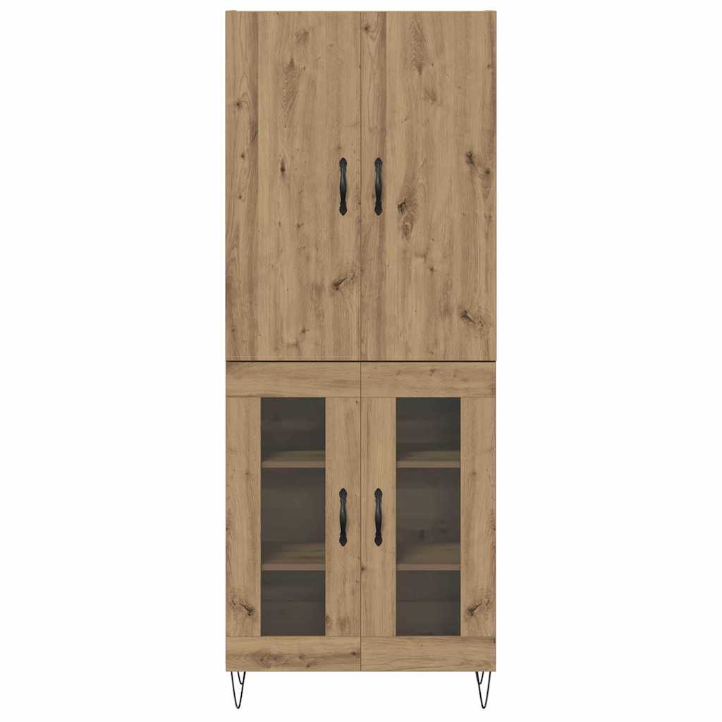 Highboard 2 pcs Artisan-Eiche 69,5 x 34 x 180 cm Holzwerkstoff