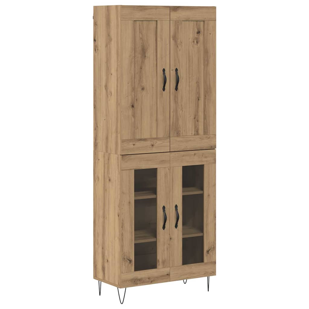 Highboard Artisan-Eiche 69,5 x 34 x 180 cm Holzwerkstoff