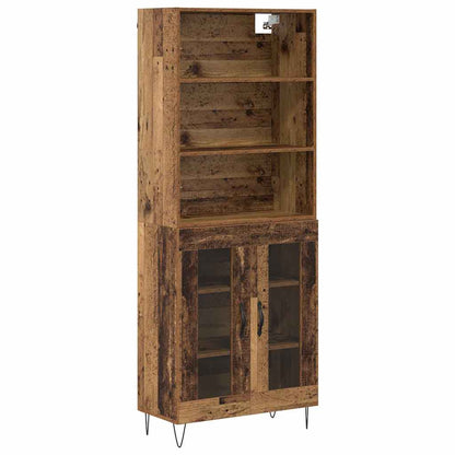 Highboard 2 stk. Altholz 69,5 x 34 x 180 cm