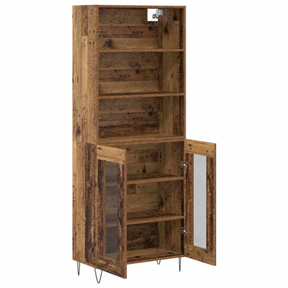 Highboard 2 stk. Altholz 69,5 x 34 x 180 cm