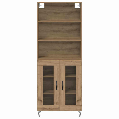Highboard 2 stk. Artisan-Eiche 69,5 x 34 x 180 cm