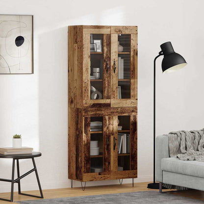 Highboard Altholz 69,5 x 34 x 90 cm Holzwerkstoff