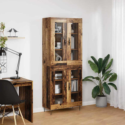 Highboard Altholz 69,5 x 34 x 90 cm Holzwerkstoff