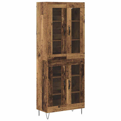 Highboard Altholz 69,5 x 34 x 90 cm Holzwerkstoff
