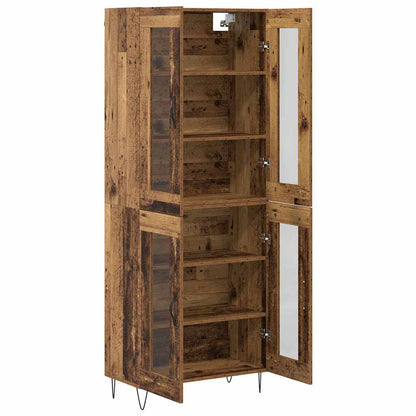 Highboard Altholz 69,5 x 34 x 90 cm Holzwerkstoff