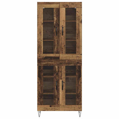 Highboard Altholz 69,5 x 34 x 90 cm Holzwerkstoff