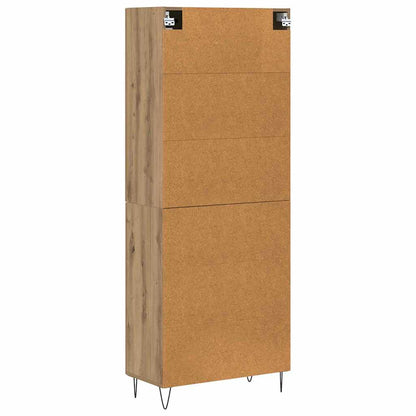 Highboard Artisan-Eiche 69,5 x 34 x 90 cm Holzwerkstoff