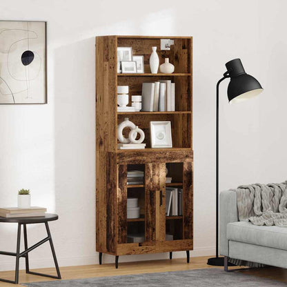 Highboard 2 Stk. Altholz 69,5 x 32,5 x 180 cm Holzwerkstoff