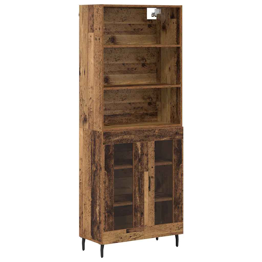Highboard 2 Stk. Altholz 69,5 x 32,5 x 180 cm Holzwerkstoff