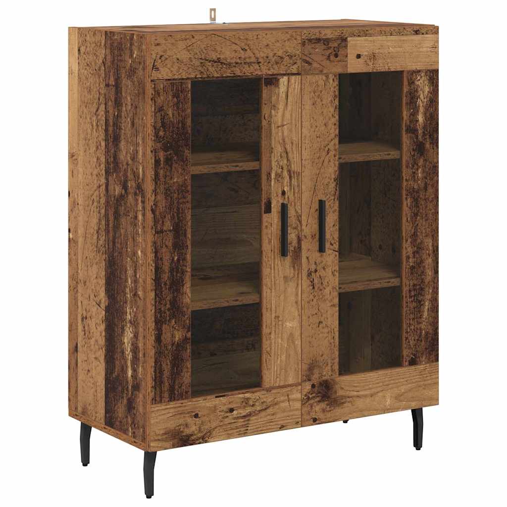 Highboard 2 Stk. Altholz 69,5 x 32,5 x 180 cm Holzwerkstoff