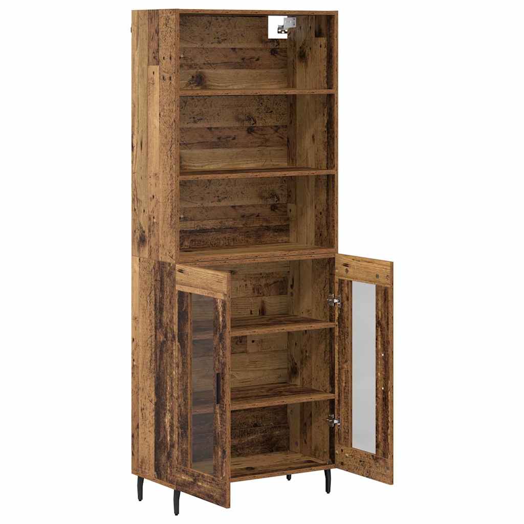 Highboard 2 Stk. Altholz 69,5 x 32,5 x 180 cm Holzwerkstoff