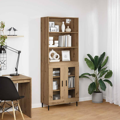 Highboard 2 stk. Artisan-Eiche 69,5 x 32,5 x 180 cm