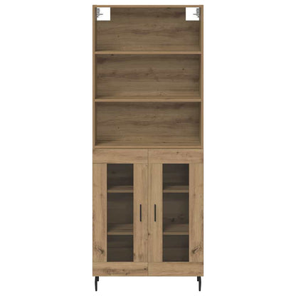 Highboard 2 stk. Artisan-Eiche 69,5 x 32,5 x 180 cm