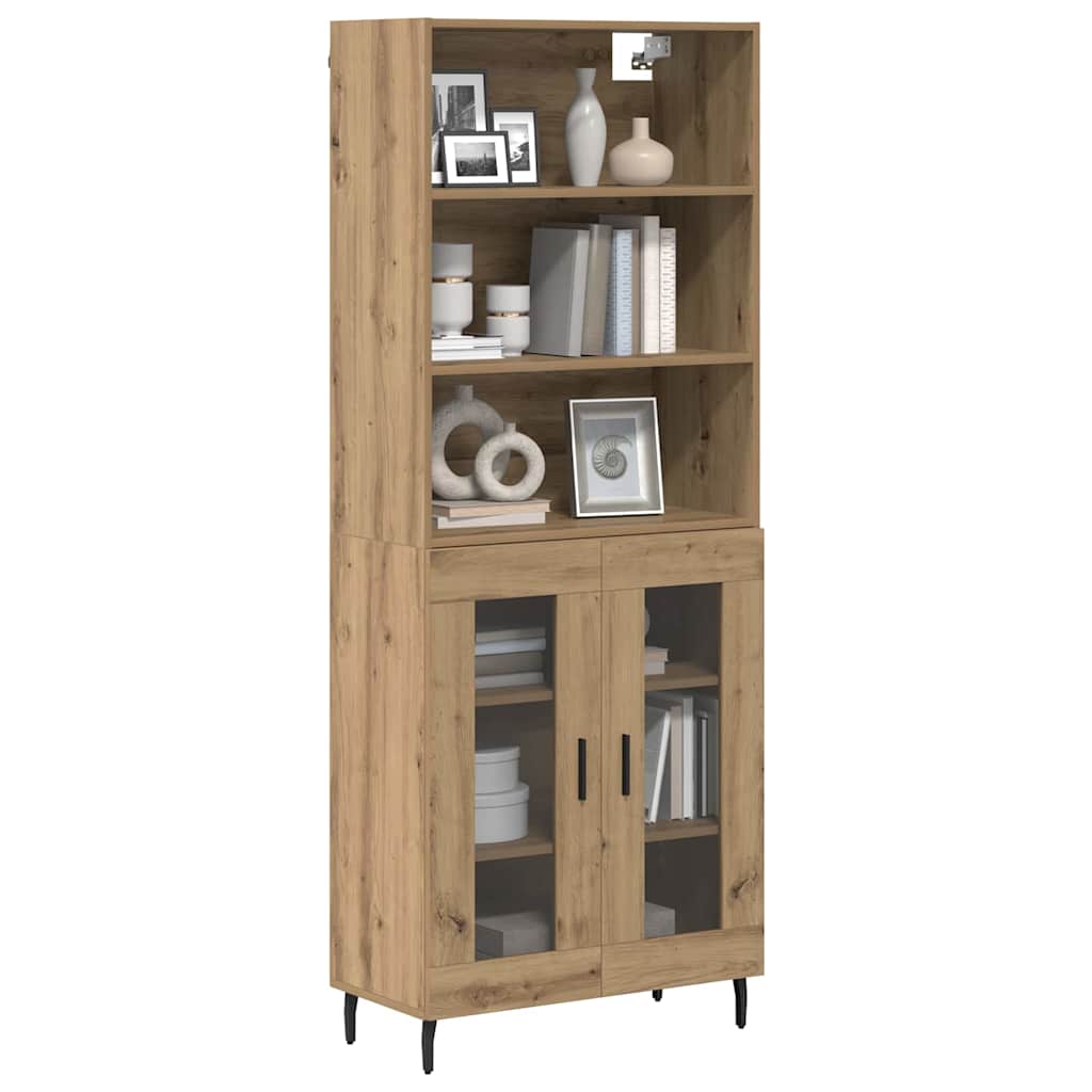 Highboard 2 pcs Artisan-Eiche 69,5 x 32,5 x 180 cm