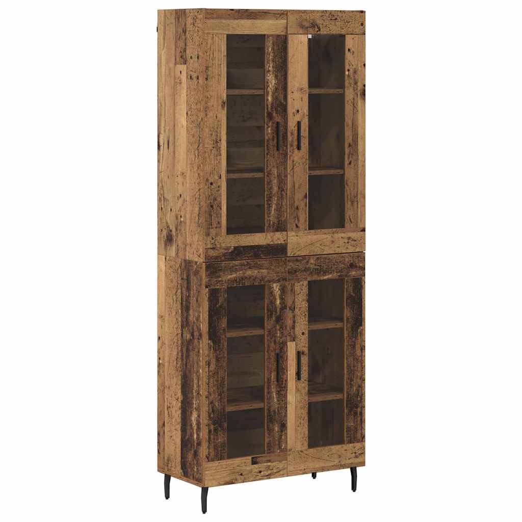 Highboard 2 stk. Altholz 69,5 x 34 x 180 cm Holzwerkstoff