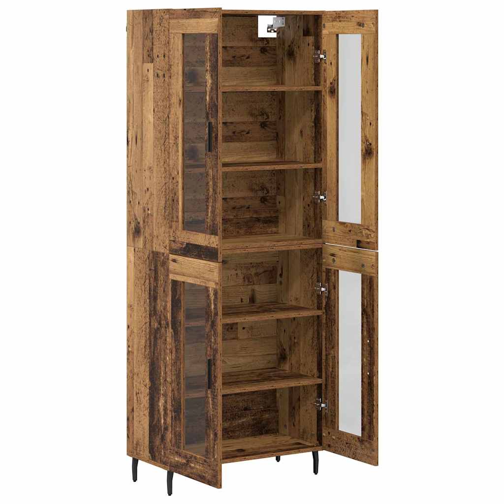 Highboard 2 stk. Altholz 69,5 x 34 x 180 cm Holzwerkstoff