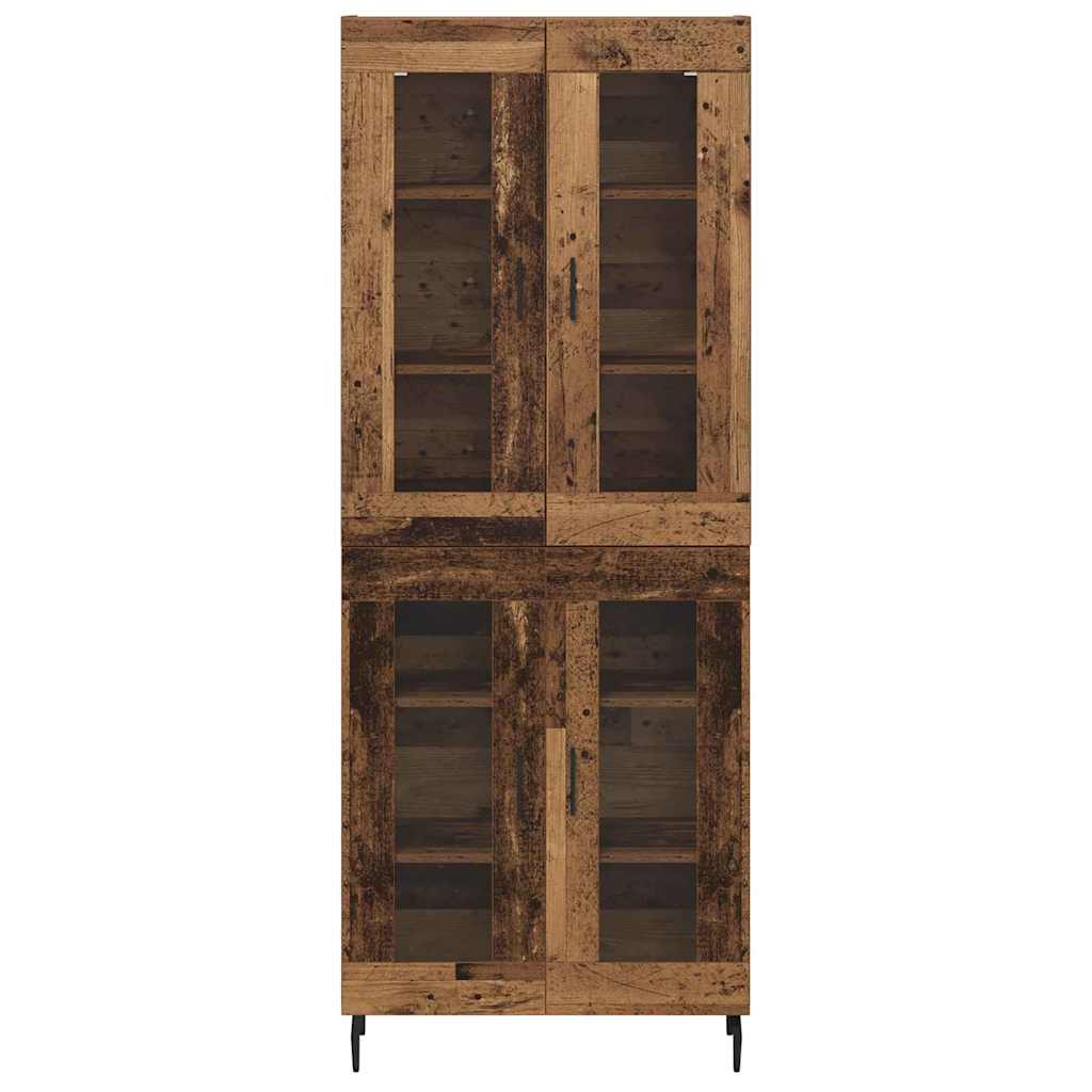 Highboard 2 stk. Altholz 69,5 x 34 x 180 cm Holzwerkstoff