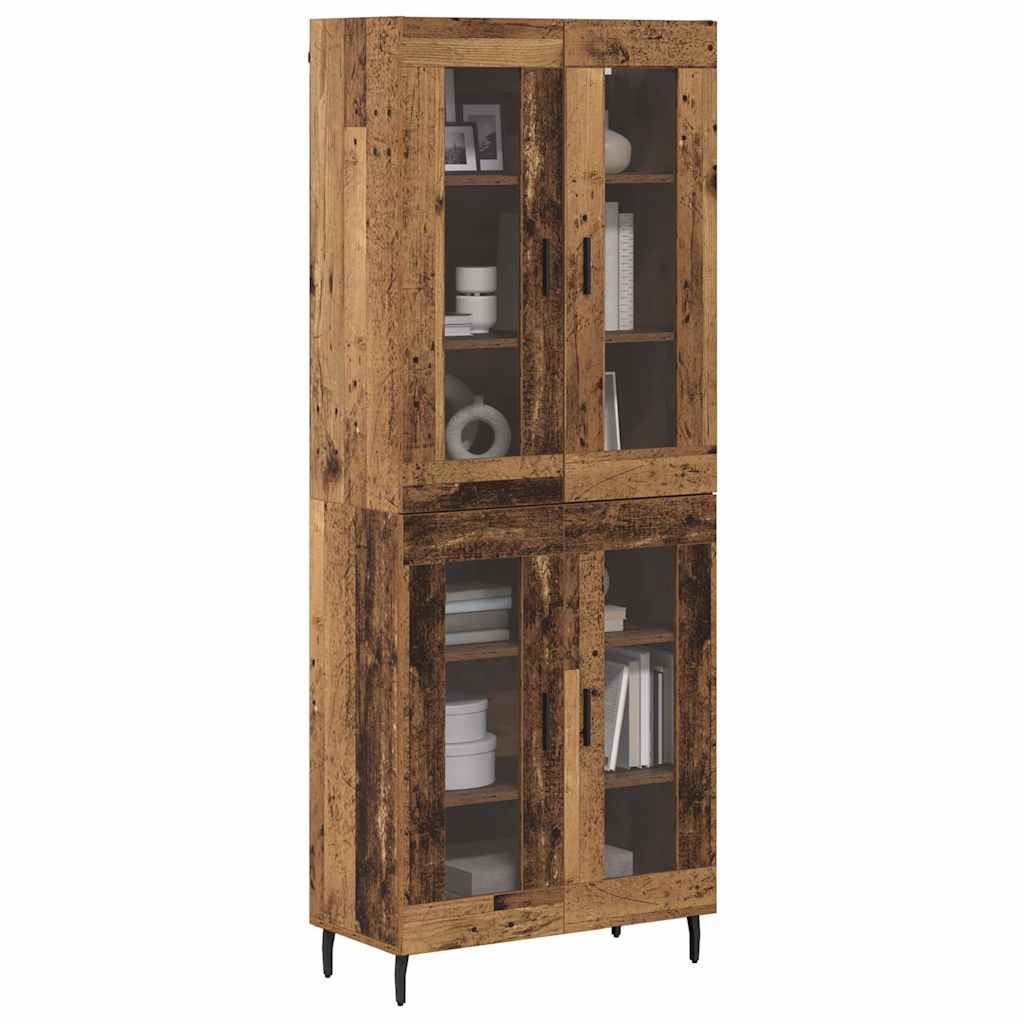Highboard 2 stk. Altholz 69,5 x 34 x 180 cm Holzwerkstoff