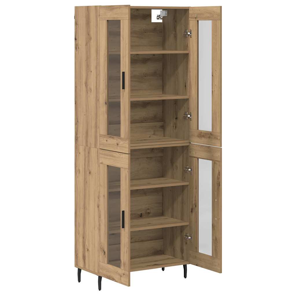 Highboard 2 stk. Artisan-Eiche 69,5 x 34 x 180 cm Holzwerkstoff