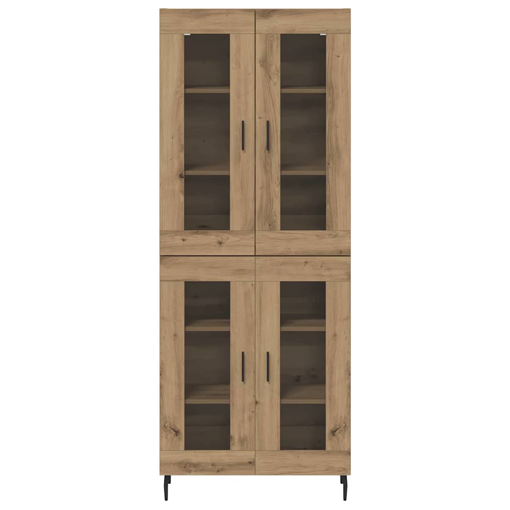 Highboard 2 stk. Artisan-Eiche 69,5 x 34 x 180 cm Holzwerkstoff
