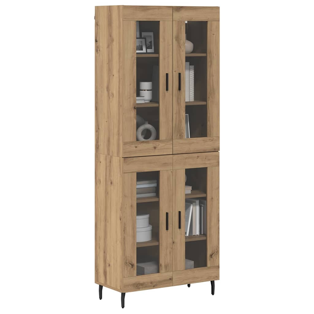 Highboard 2 stk. Artisan-Eiche 69,5 x 34 x 180 cm Holzwerkstoff
