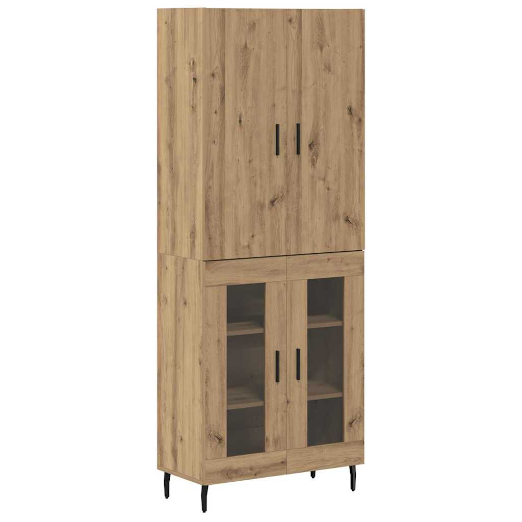 Highboard 2 pcs Altholz 69,5 x 34 x 180 cm Holzwerkstoff
