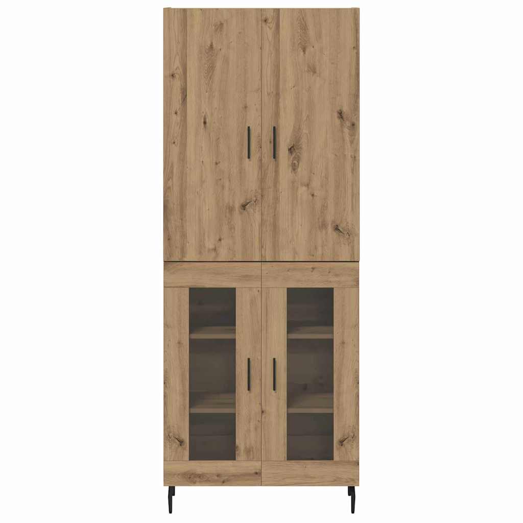 Highboard 2 pcs Altholz 69,5 x 34 x 180 cm Holzwerkstoff