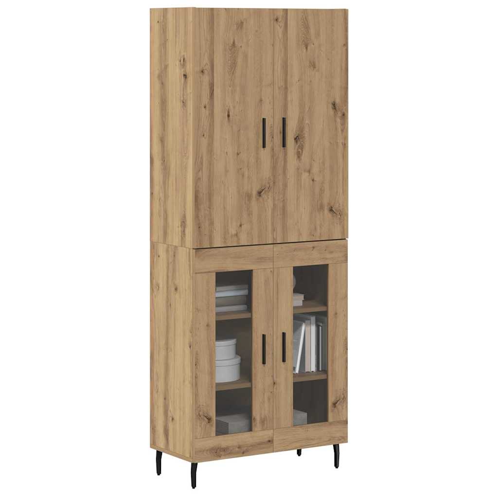 Highboard 2 pcs Altholz 69,5 x 34 x 180 cm Holzwerkstoff