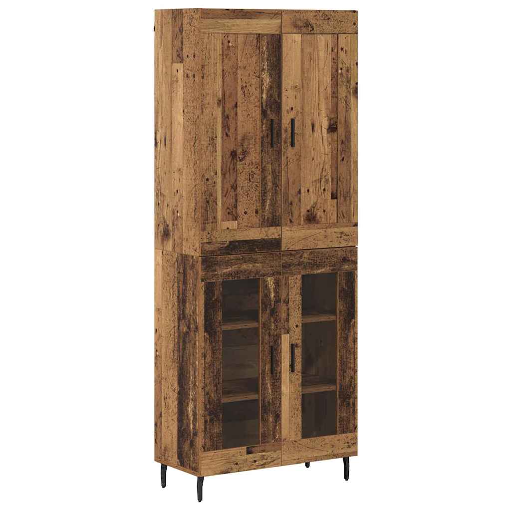 Highboard 2 stk. Altholz 69,5 x 34 x 180 cm Holzwerkstoff