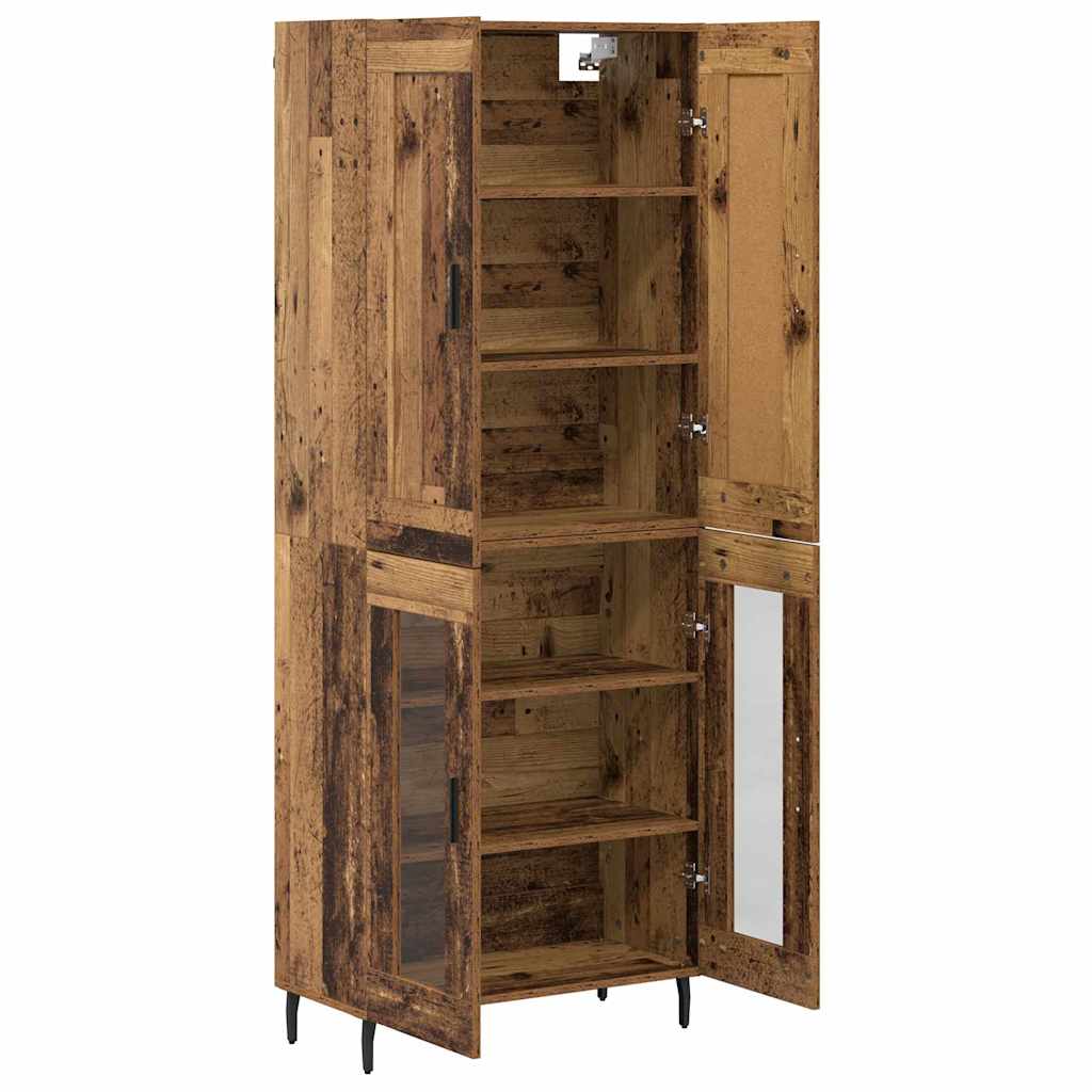 Highboard 2 stk. Altholz 69,5 x 34 x 180 cm Holzwerkstoff