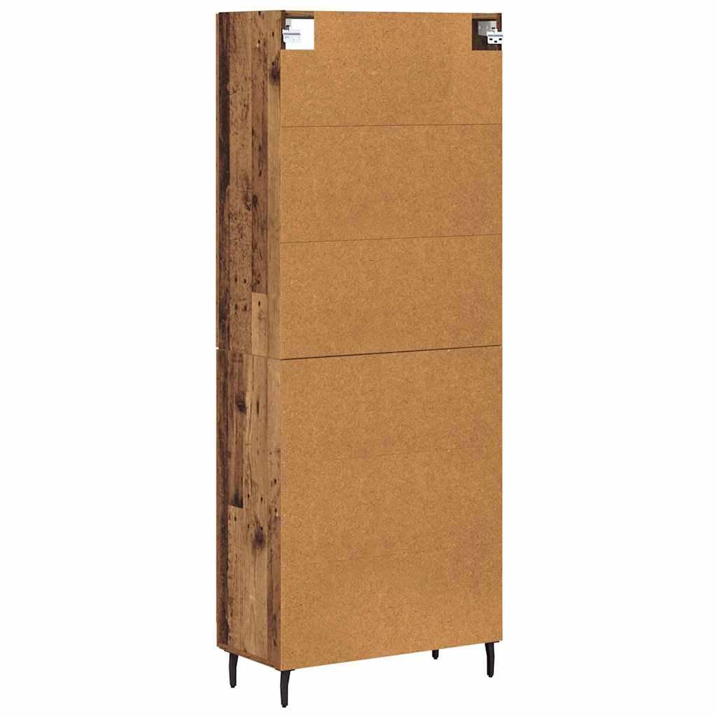 Highboard 2 stk. Altholz 69,5 x 34 x 180 cm Holzwerkstoff
