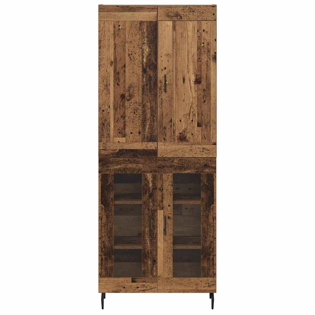 Highboard 2 stk. Altholz 69,5 x 34 x 180 cm Holzwerkstoff