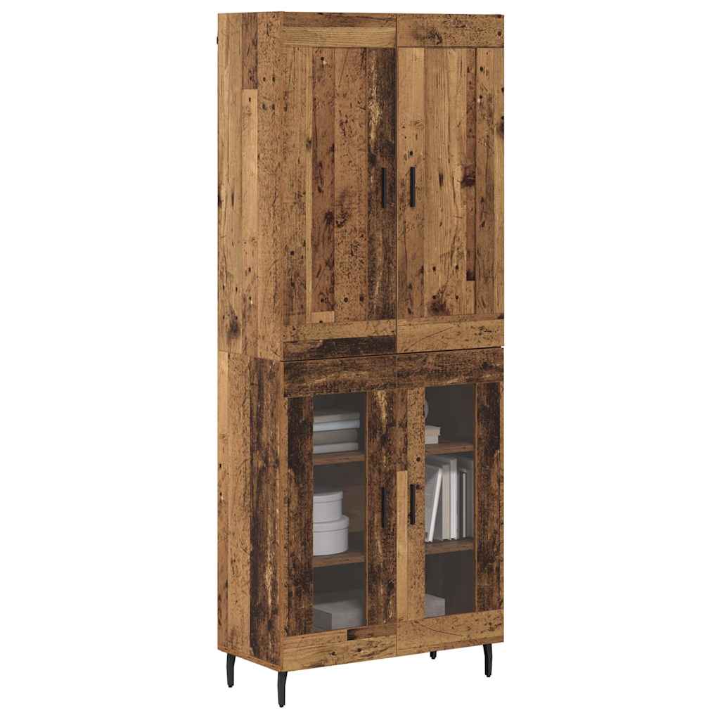 Highboard 2 stk. Altholz 69,5 x 34 x 180 cm Holzwerkstoff