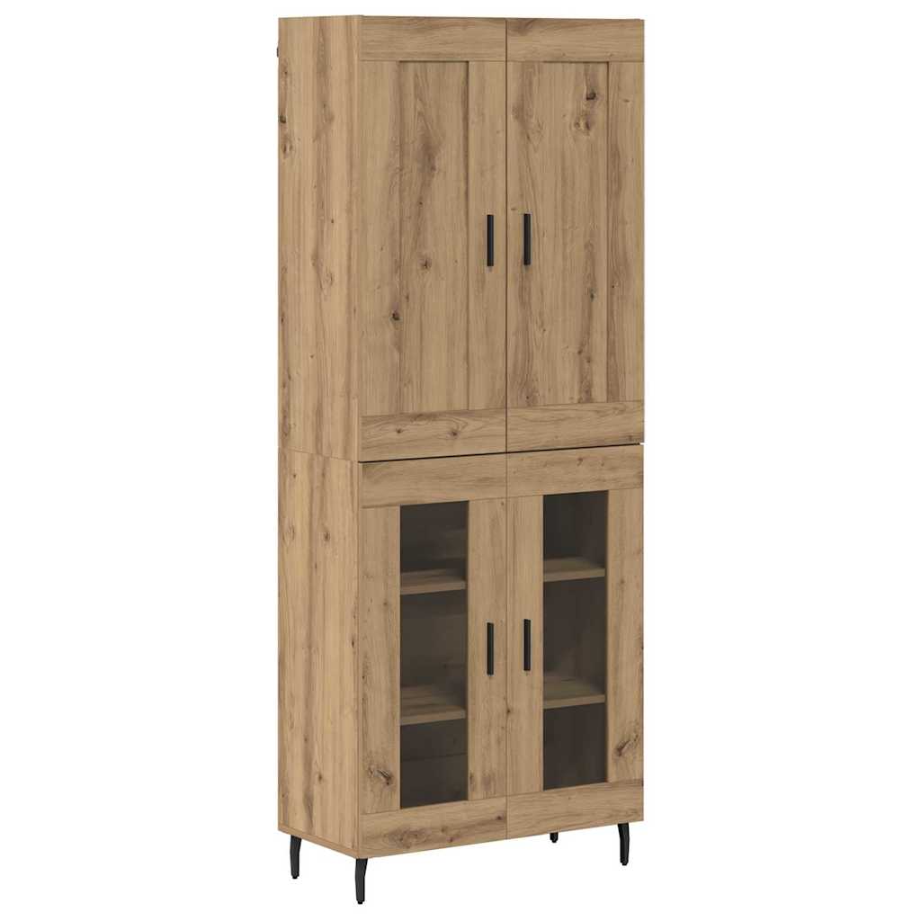 Highboard 2 pcs Artisan-Eiche 69,5 x 34 x 180 cm Holzwerkstoff