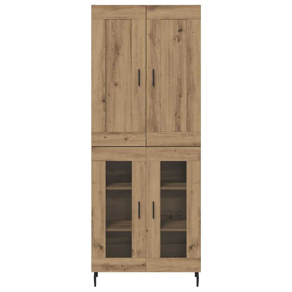 Highboard 2 pcs Artisan-Eiche 69,5 x 34 x 180 cm Holzwerkstoff