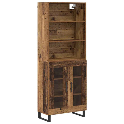Highboard 2 stk. Altholz 69,5 x 34 x 180 cm