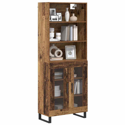 Highboard 2 stk. Altholz 69,5 x 34 x 180 cm