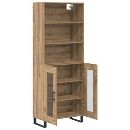 Highboard 2 stk. Artisan-Eiche 69,5 x 34 x 180 cm