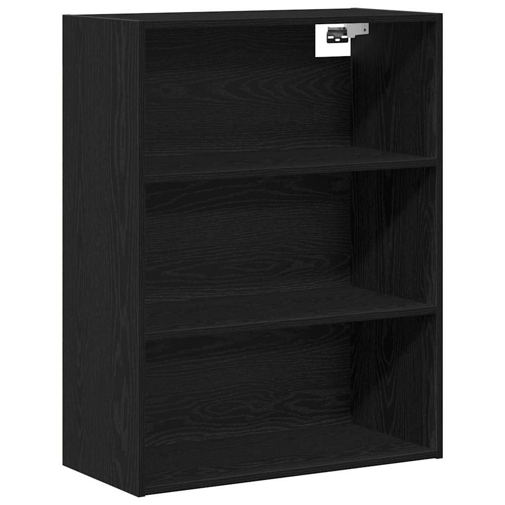 Highboard 2 stk. Schwarz Eichen-Optik 69,5 x 34 x 180 cm