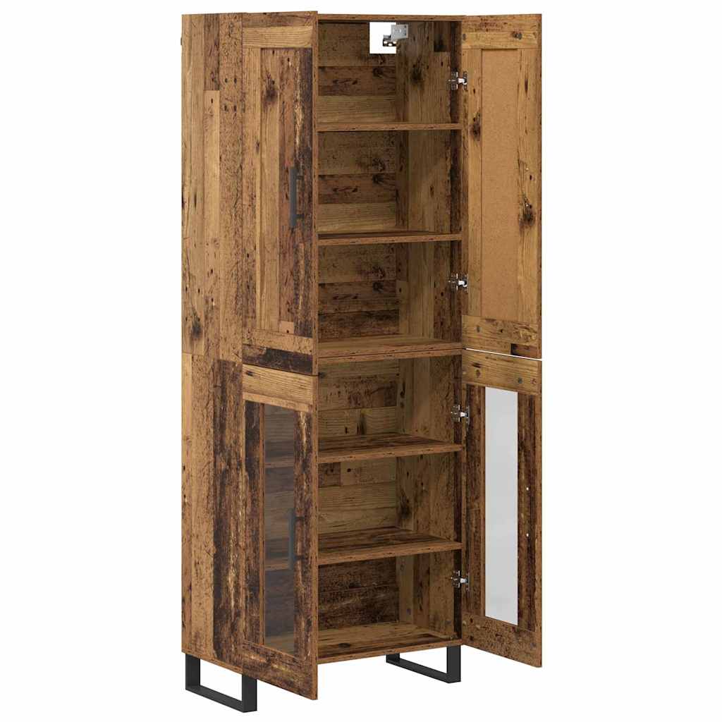 Highboard 2 Stk. Altholz 69,5 x 34 x 180 cm