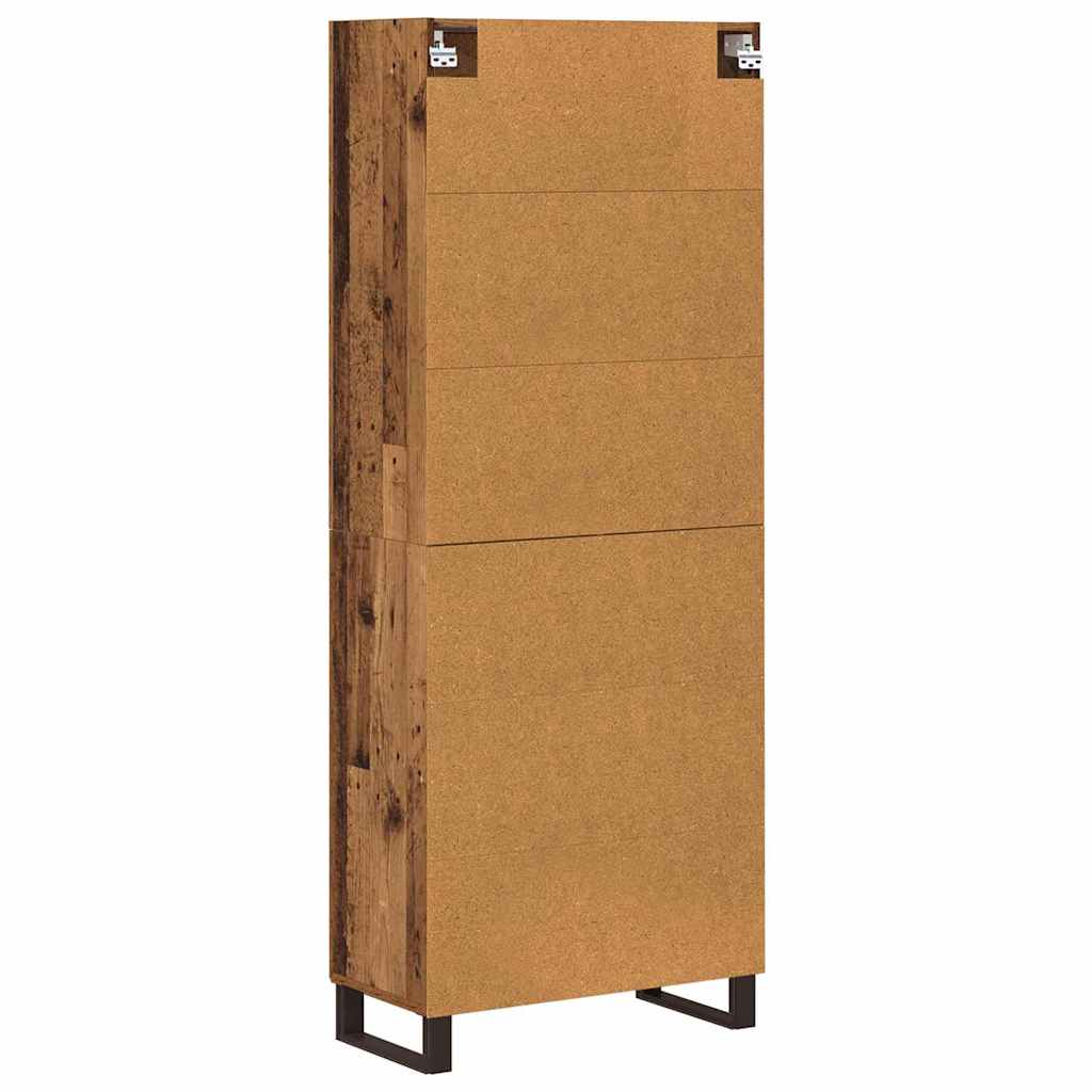 Highboard 2 Stk. Altholz 69,5 x 34 x 180 cm