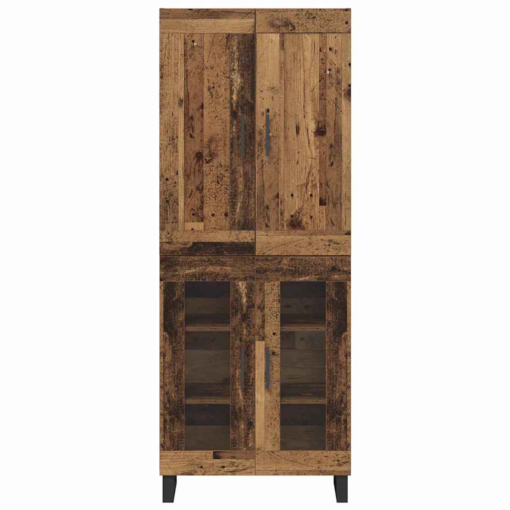 Highboard 2 Stk. Altholz 69,5 x 34 x 180 cm
