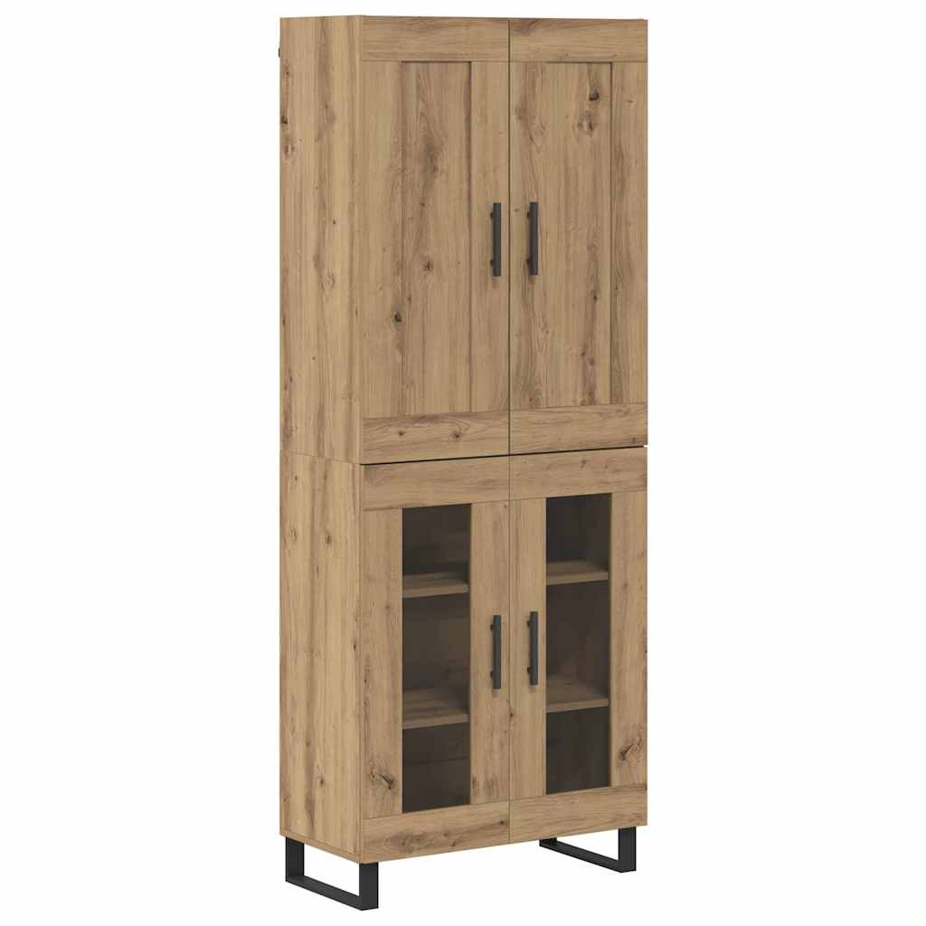 Highboard 2 pcs Artisan-Eiche 69,5 x 34 x 180 cm Holzwerkstoff