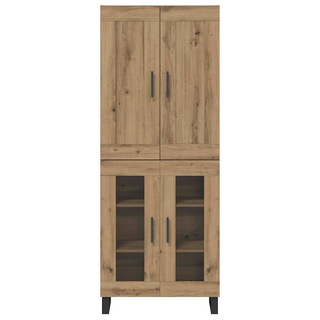 Highboard 2 pcs Artisan-Eiche 69,5 x 34 x 180 cm Holzwerkstoff