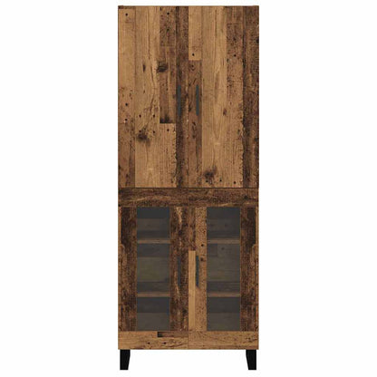 Highboard 2 stk. Altholz 69,5 x 34 x 180 cm