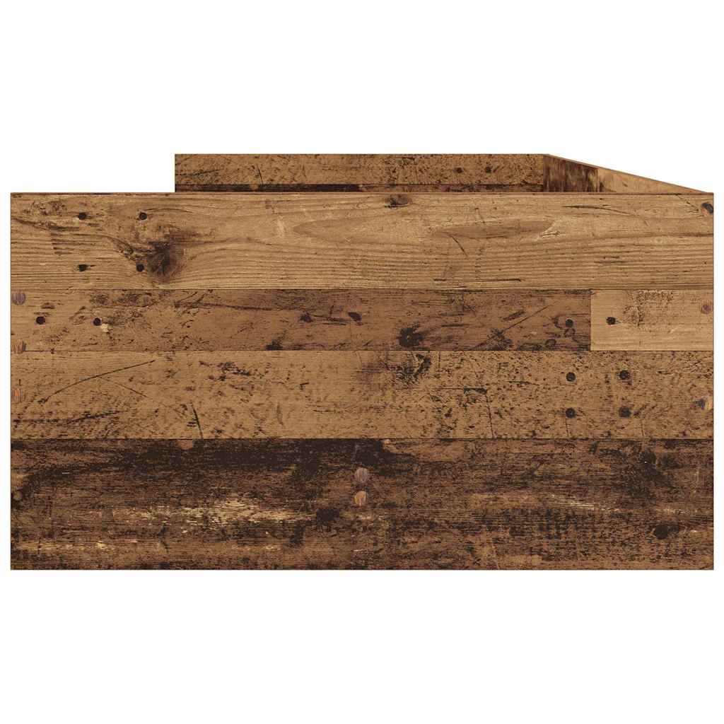 Bettrahmen Altholz 90 x 200 cm Massives Kiefernholz